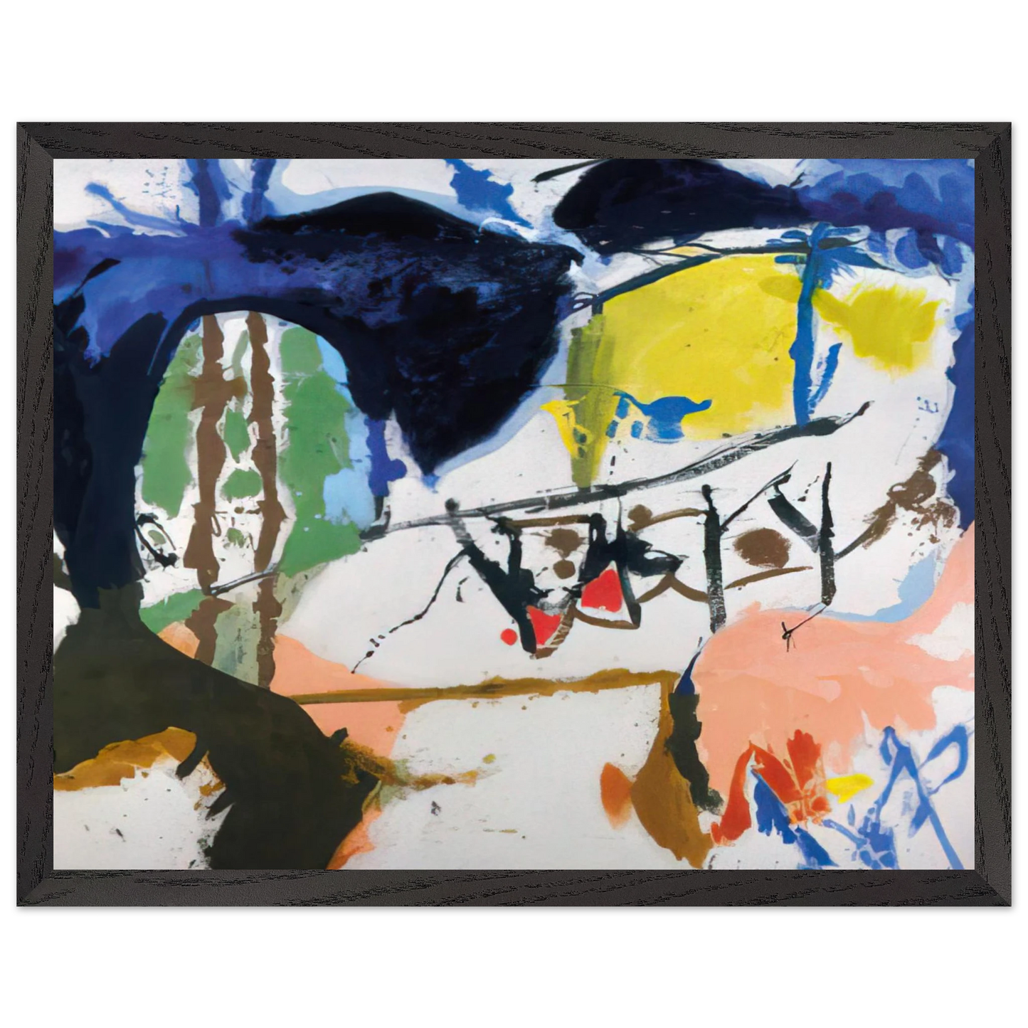 Helen Frankenthaler - Acres - 1959 Wall art - A3 (29.7 x 42  cm) - Fine Art Poster - -