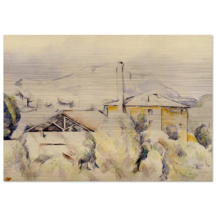 The Lime Kiln - Paul Cézanne Brushed Aluminum Print - 70x100 cm / 28x40 inches | Paul Cézanne Aluminum Print | Paul Cézanne Prints