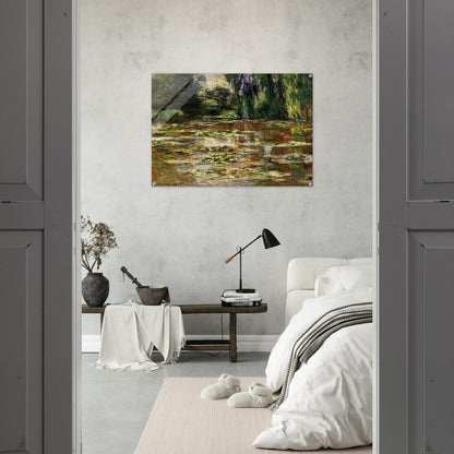 The Japanese Bridge The Bridge over the Water-Lily Pond - claude monet Acrylic Print - 70x100 cm / 28x40″ inches