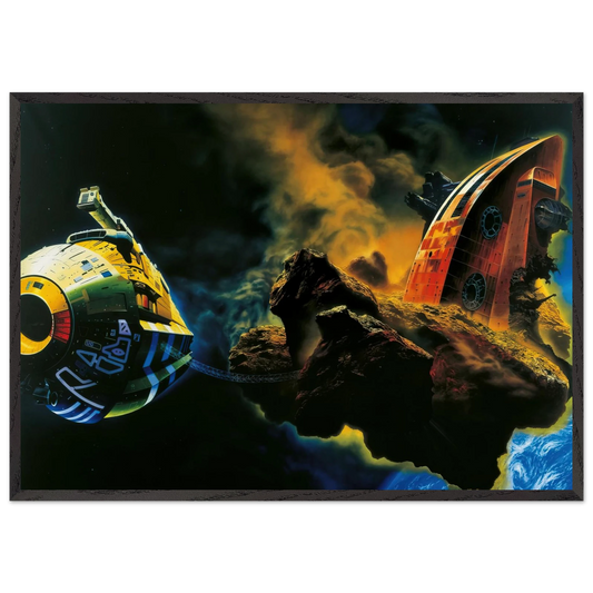 Chris Foss N2 - Chris Foss Framed Art Print – Black Wooden Frame - Default Title - -Framed Art Print