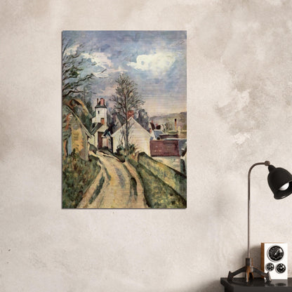 The House of Dr. Gachet in Auvers - Paul Cézanne Brushed Aluminum Print - 70x100 cm / 28x40 inches | Paul Cézanne Aluminum Print | Paul Cézanne Prints