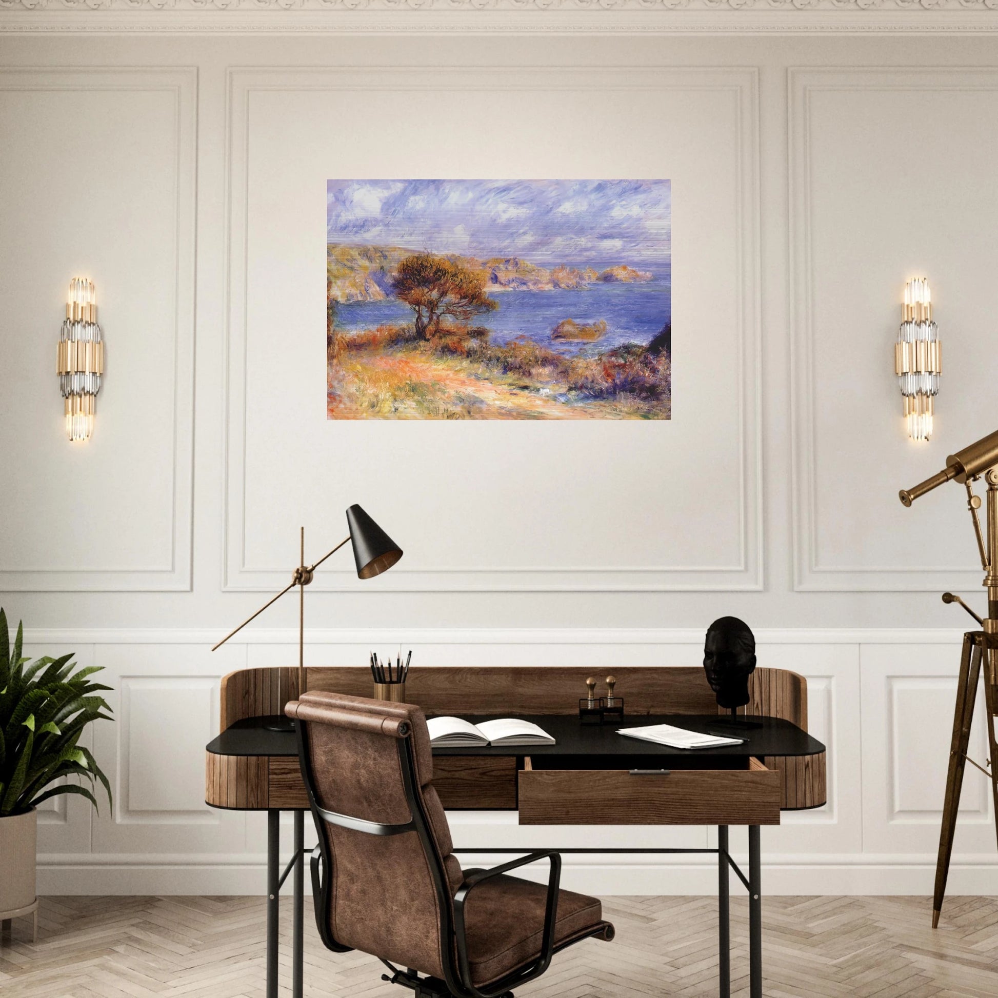 View at guernsey - Pierre-Auguste Renoir Brushed Aluminum Print - 70x100 cm / 28x40 inches | Pierre-Auguste Renoir Aluminum Print | Pierre-Auguste Renoir Prints