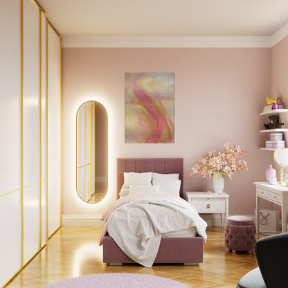 It Was Yellow and Pink II - Georgia O'Keeffe Brushed Aluminum Print - 70x100 cm / 28x40 inches | Georgia O'Keeffe Aluminum Print | Georgia O'Keeffe Prints