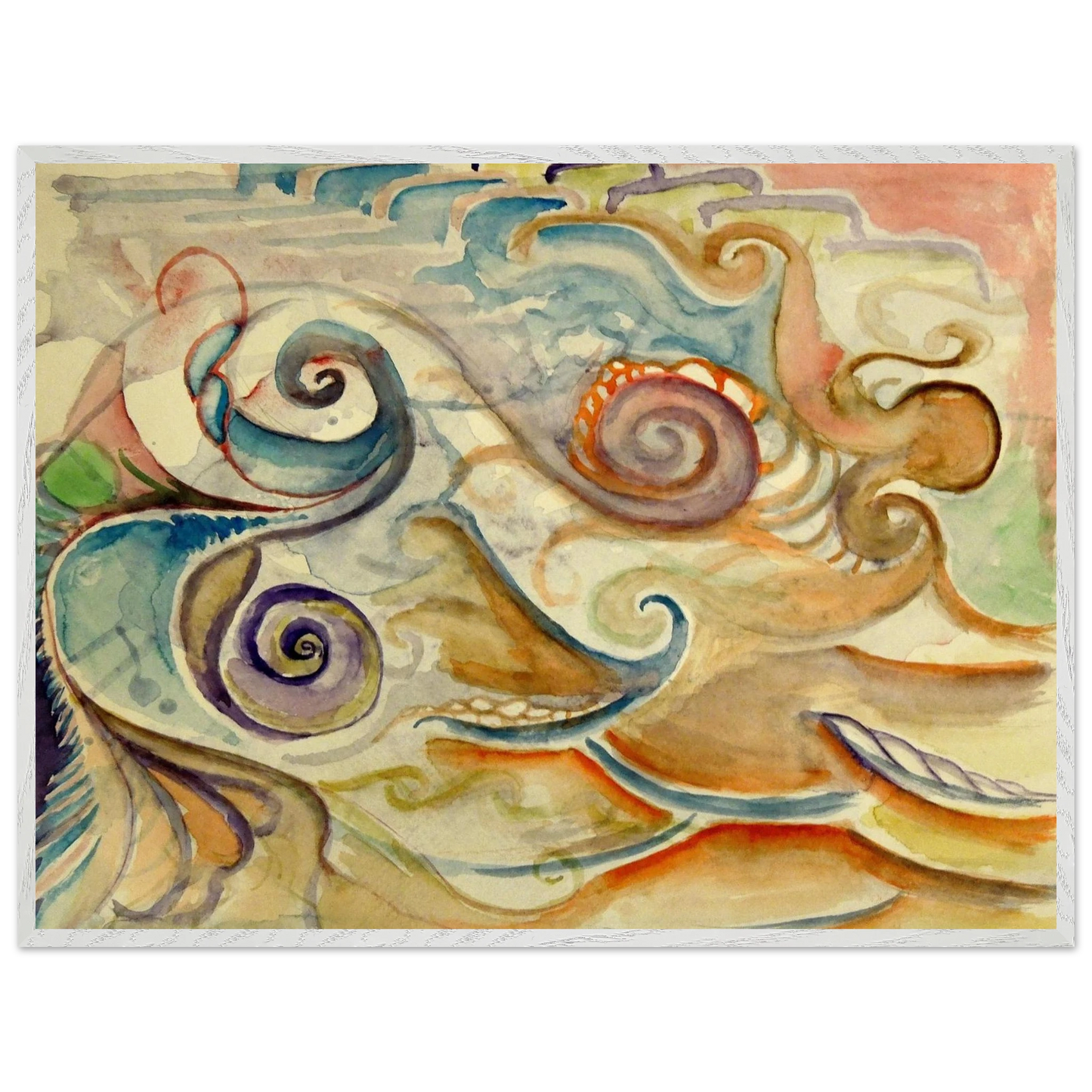 Walter Inglis Anderson - Walter Anderson Wall art - 50x70 cm / 20x28 Inches - Premium Wooden Framed Poster With Fine Art Paper - White frame
