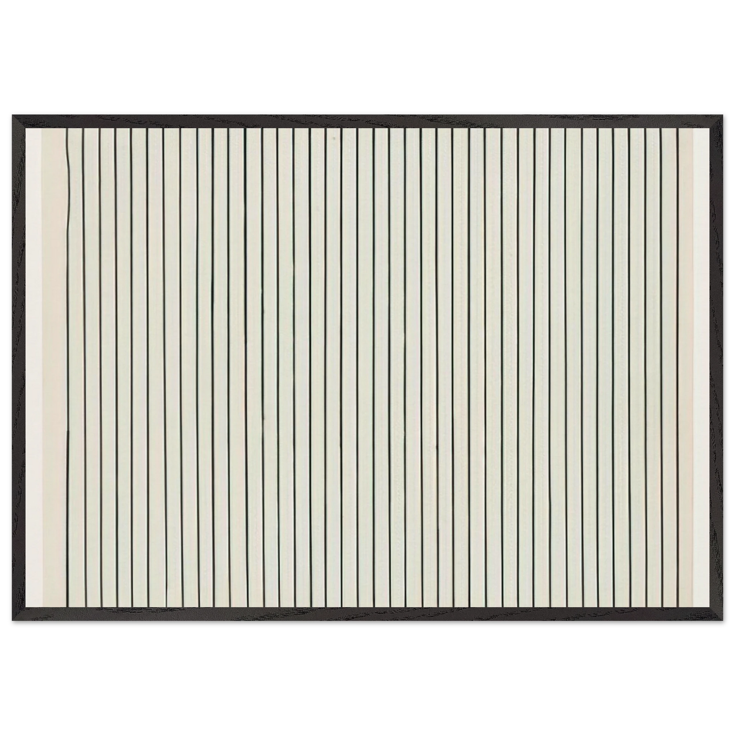 Vertical Lines from the series Line Form Color - Ellsworth Kelly Framed Art Print – Black Wooden Frame - Default Title - -Framed Art Print