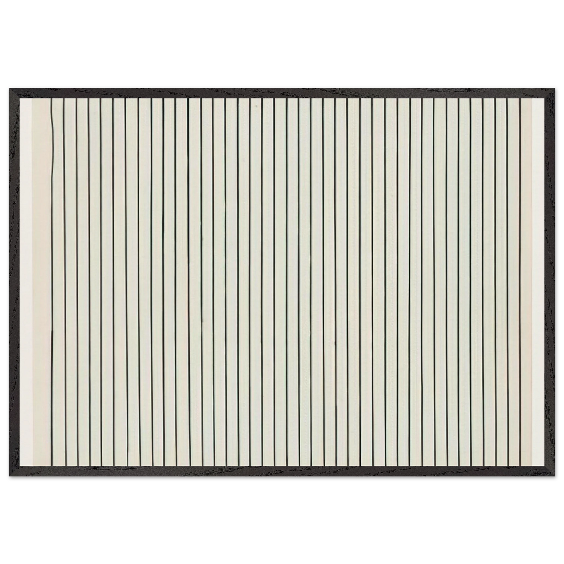 Vertical Lines from the series Line Form Color - Ellsworth Kelly Framed Art Print – Black Wooden Frame - Default Title - -Framed Art Print