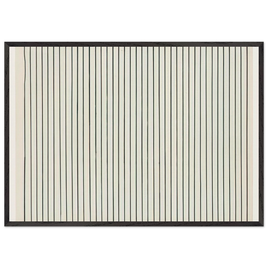 Vertical Lines from the series Line Form Color - Ellsworth Kelly Framed Art Print – Black Wooden Frame - Default Title - -Framed Art Print