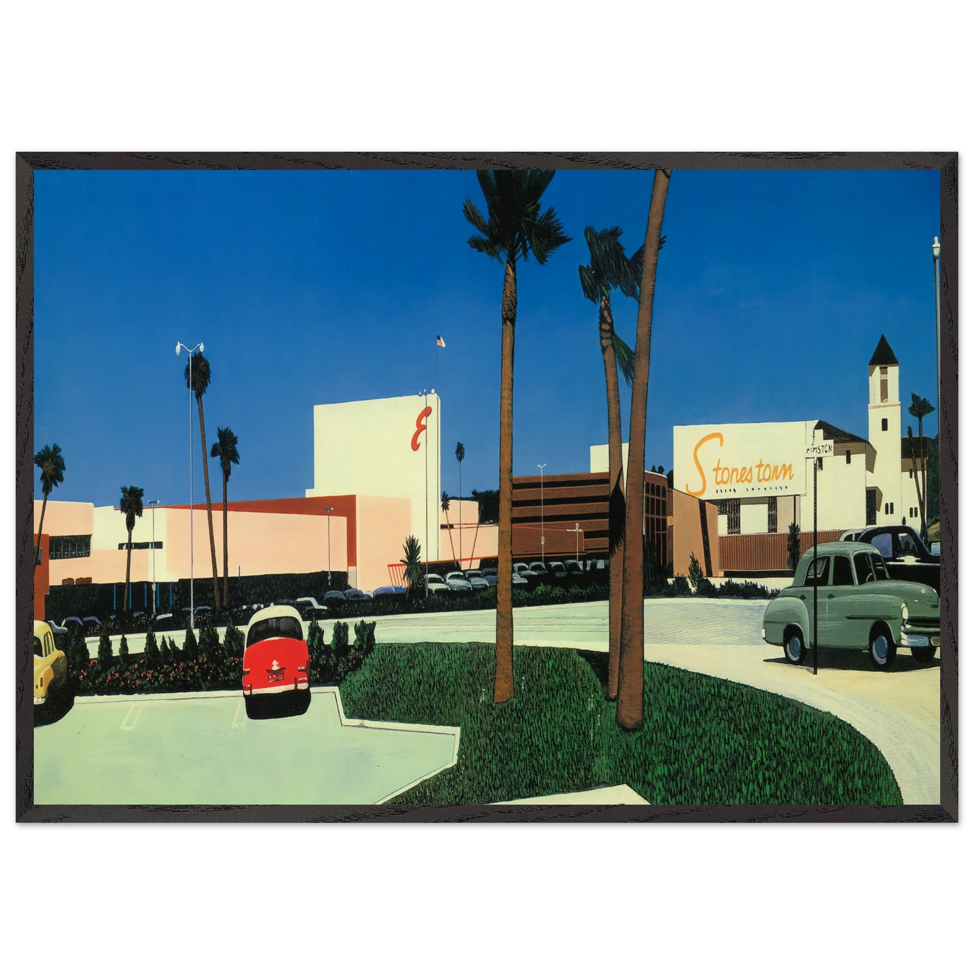 In the beginning Stonestown N2 - Hiroshi Nagai Framed Art Print – Black Wooden Frame - Default Title - -Framed Art Print