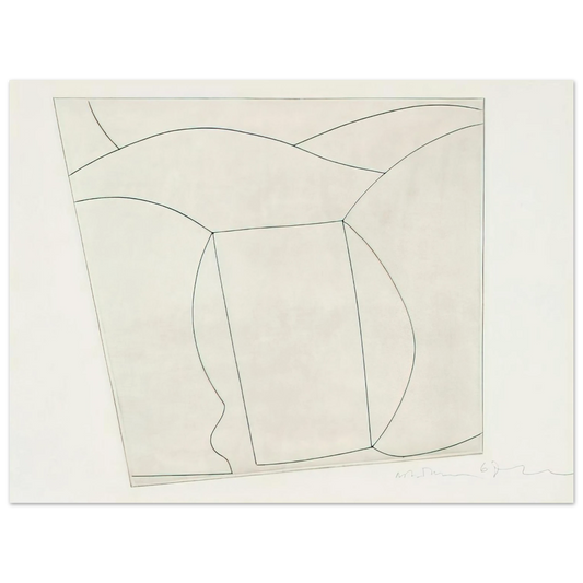Ben Nicholson - 3 forms in a landscape - 1967 Fine Art Poster - Default Title