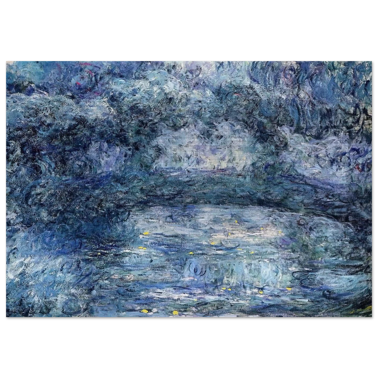 The Japanese Bridge 3 - claude monet Brushed Aluminum Print - 70x100 cm / 28x40 inches | claude monet Aluminum Print | claude monet Prints