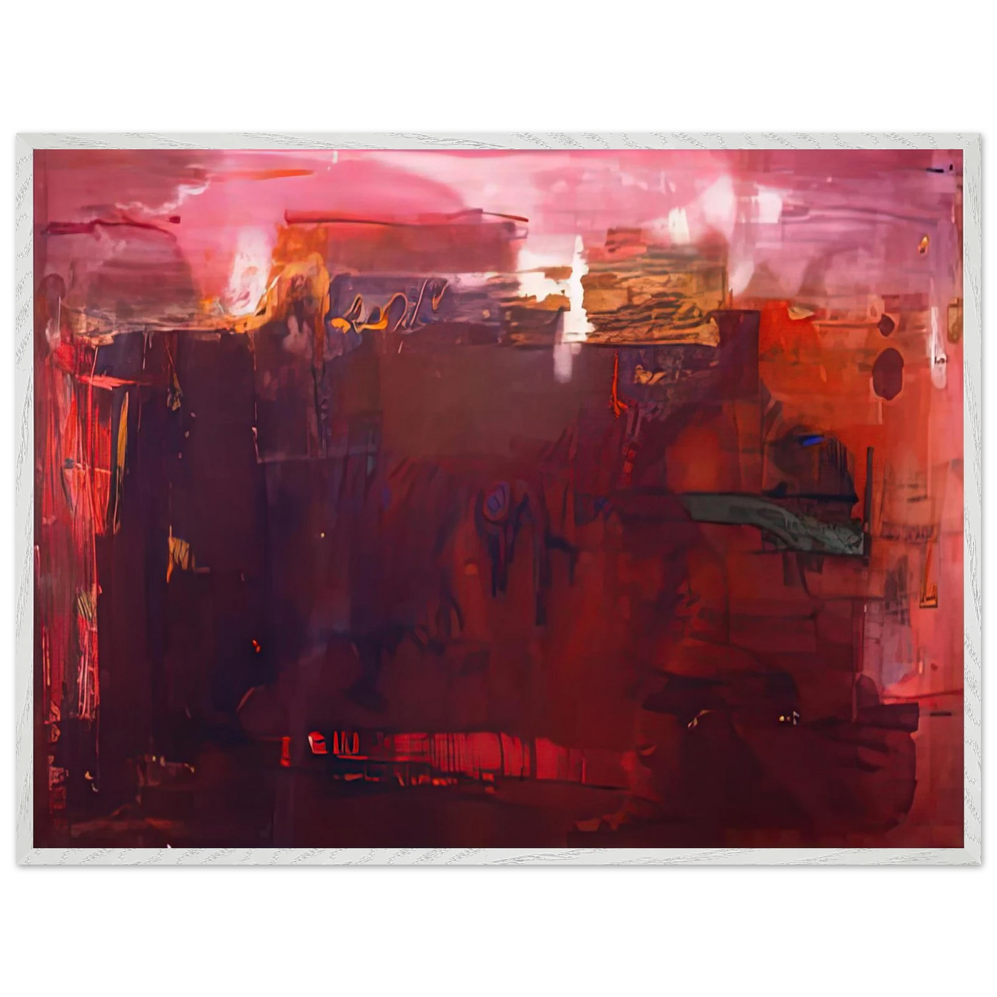 Helen Frankenthaler - Carousel, 1979- Wall Art - 30x40 cm / 12x16 inches - Premium Wooden Framed Poster With Fine Art Paper - Wood frame
