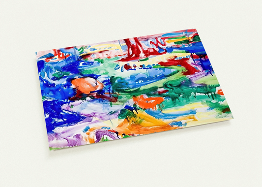 Landscape By Hans Hofmann Pack of 10 Post Cards | Hans Hofmann Post Cards | A6 (10.5 x 14.8 cm) - 4.1 x 5.8 inches
