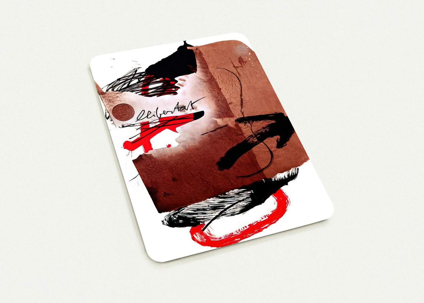LLIBERTAT 1988 By Antoni Tapies Pack of 10 Post Cards | Antoni Tapies Post Cards | A6 (10.5 x 14.8 cm) - 4.1 x 5.8 inches