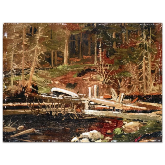 Tom Thomson - OLD LUMBER DAM ALGONQUIN PARK 1912 Fine Art Poster - Default Title