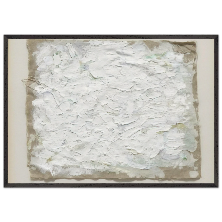 Untitled - 1961 N8 - Robert Ryman 70x100 cm / 28x40 inches Framed Art Print – Black Wooden Frame