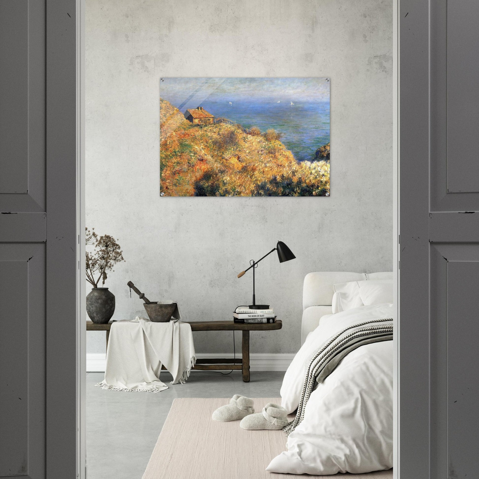 Fisherman's House at Varengeville - claude monet Acrylic Print - 70x100 cm / 28x40″ inches