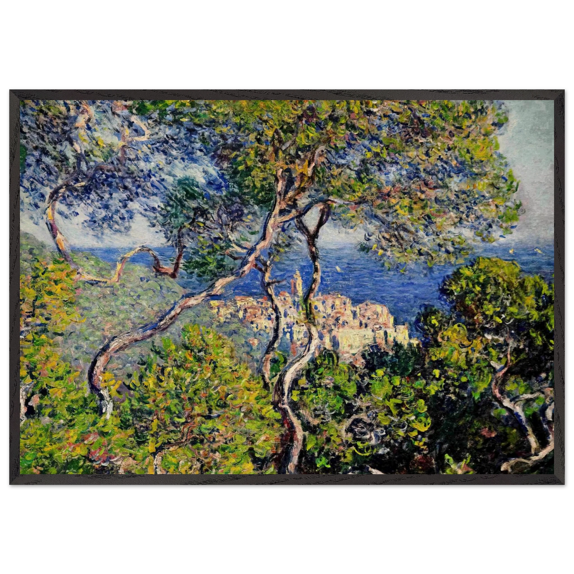 Bordighera - claude monet Framed Art Print – Black Wooden Frame - Default Title - -Framed Art Print