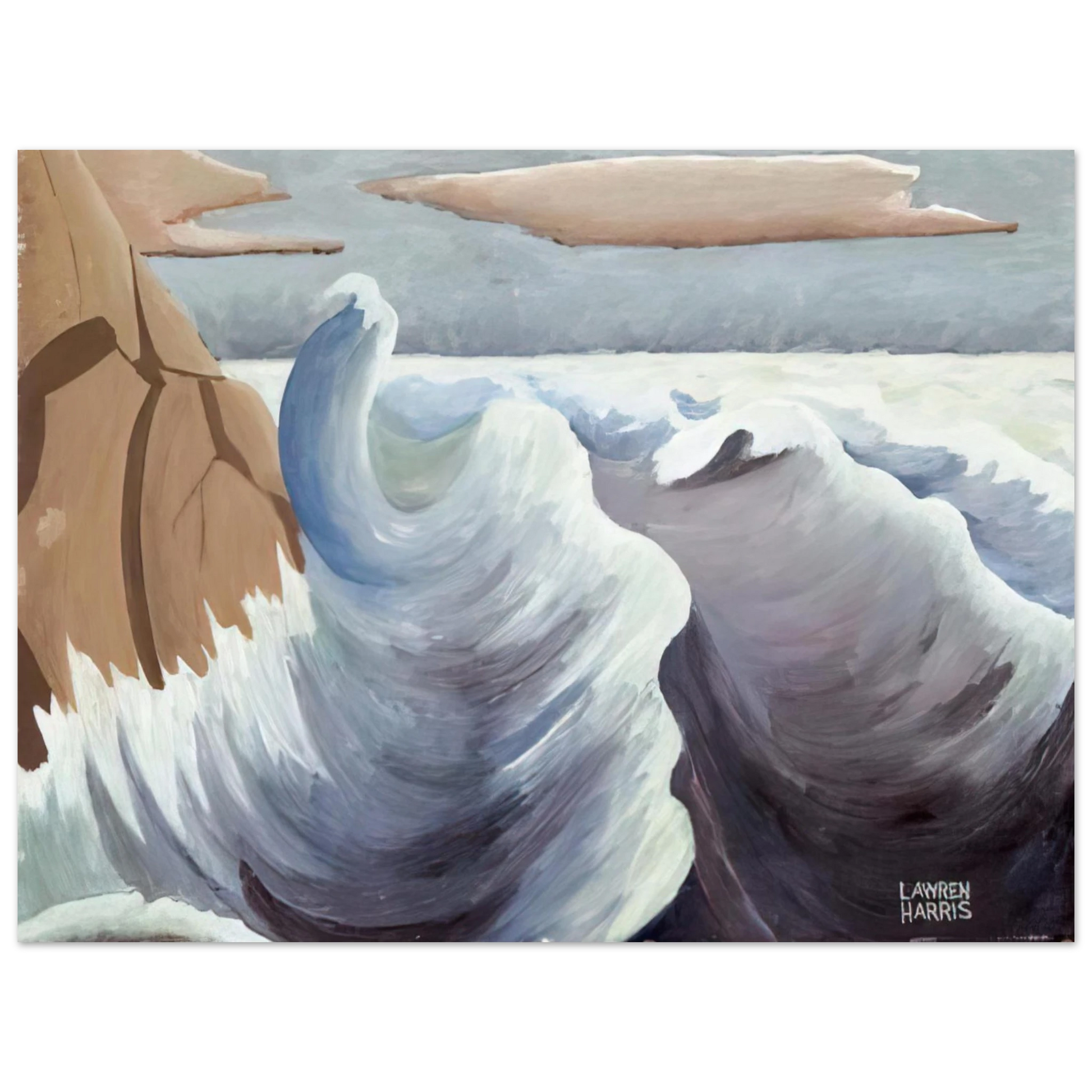 Lawren Harris - Shoreline - Art Nouveau Modern Fine Art Poster - Default Title