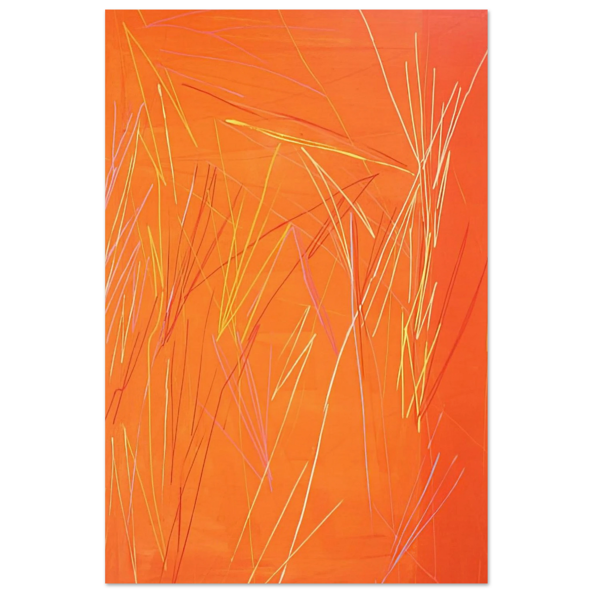 Fire Flute - 1974 - Ronnie Landfield Art Prints - 100x150 cm / 40x60″ inches | Ronnie Landfield Poster | Ronnie Landfield Prints