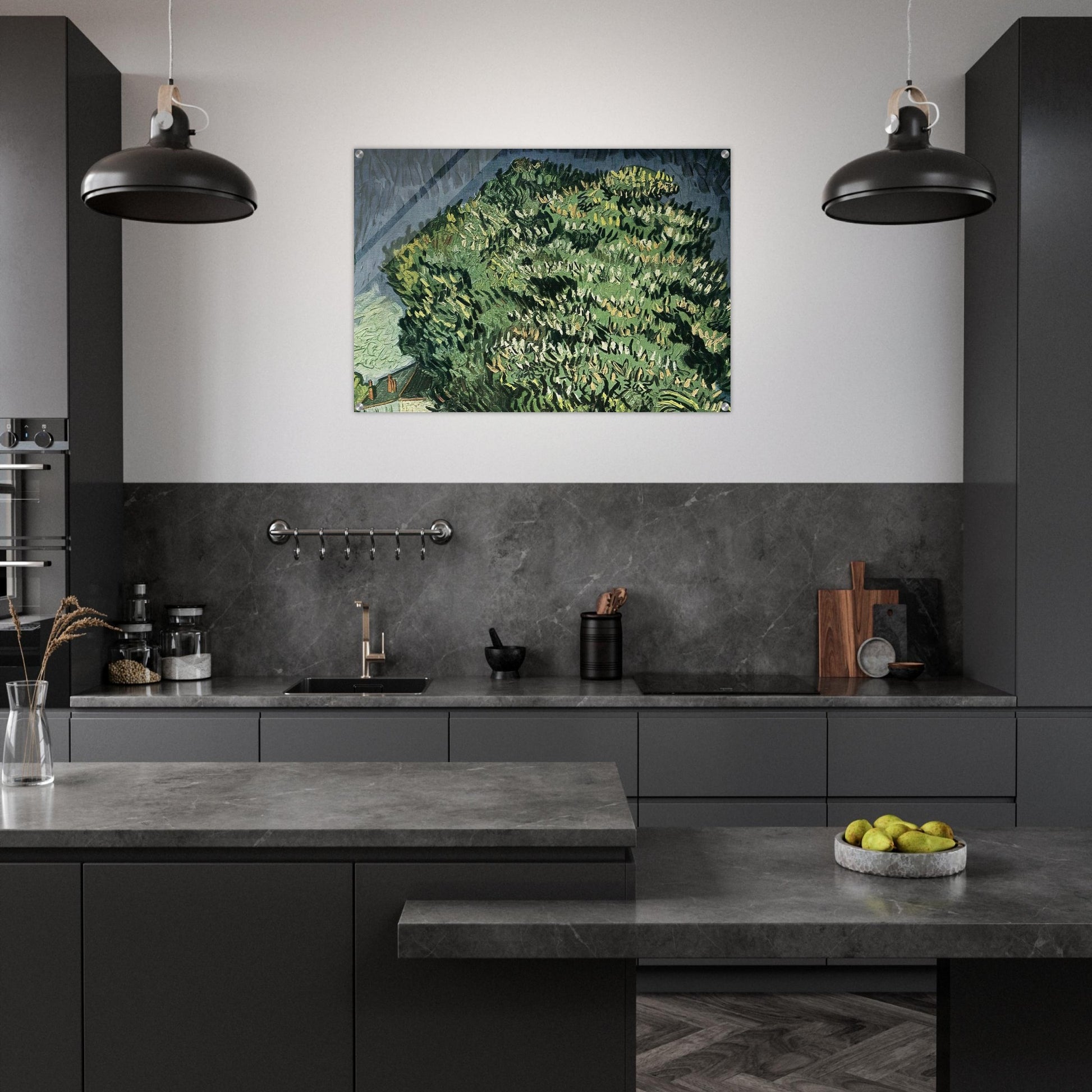 Chestnut Trees in Blossom - Vincent van Gogh Acrylic Print - 70x100 cm / 28x40″ inches