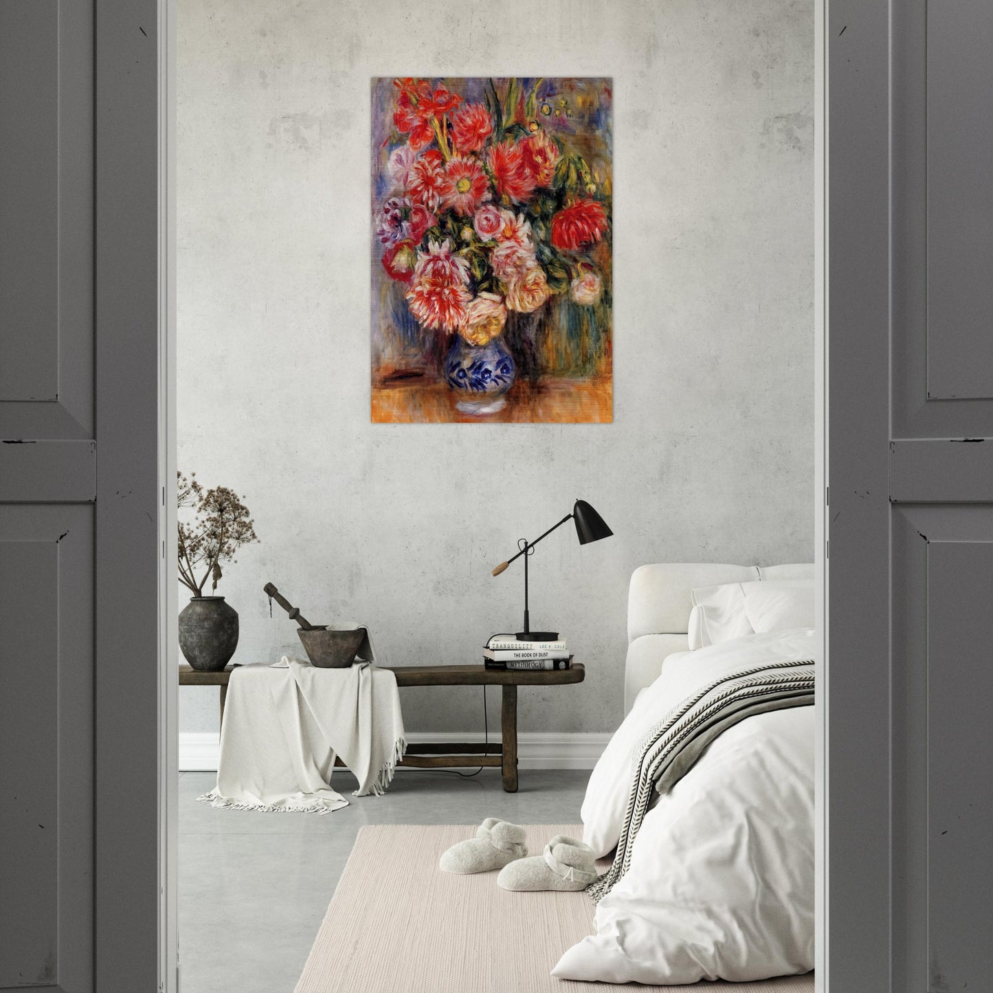 Bouquet - Pierre-Auguste Renoir Brushed Aluminum Print - 70x100 cm / 28x40 inches | Pierre-Auguste Renoir Aluminum Print | Pierre-Auguste Renoir Prints