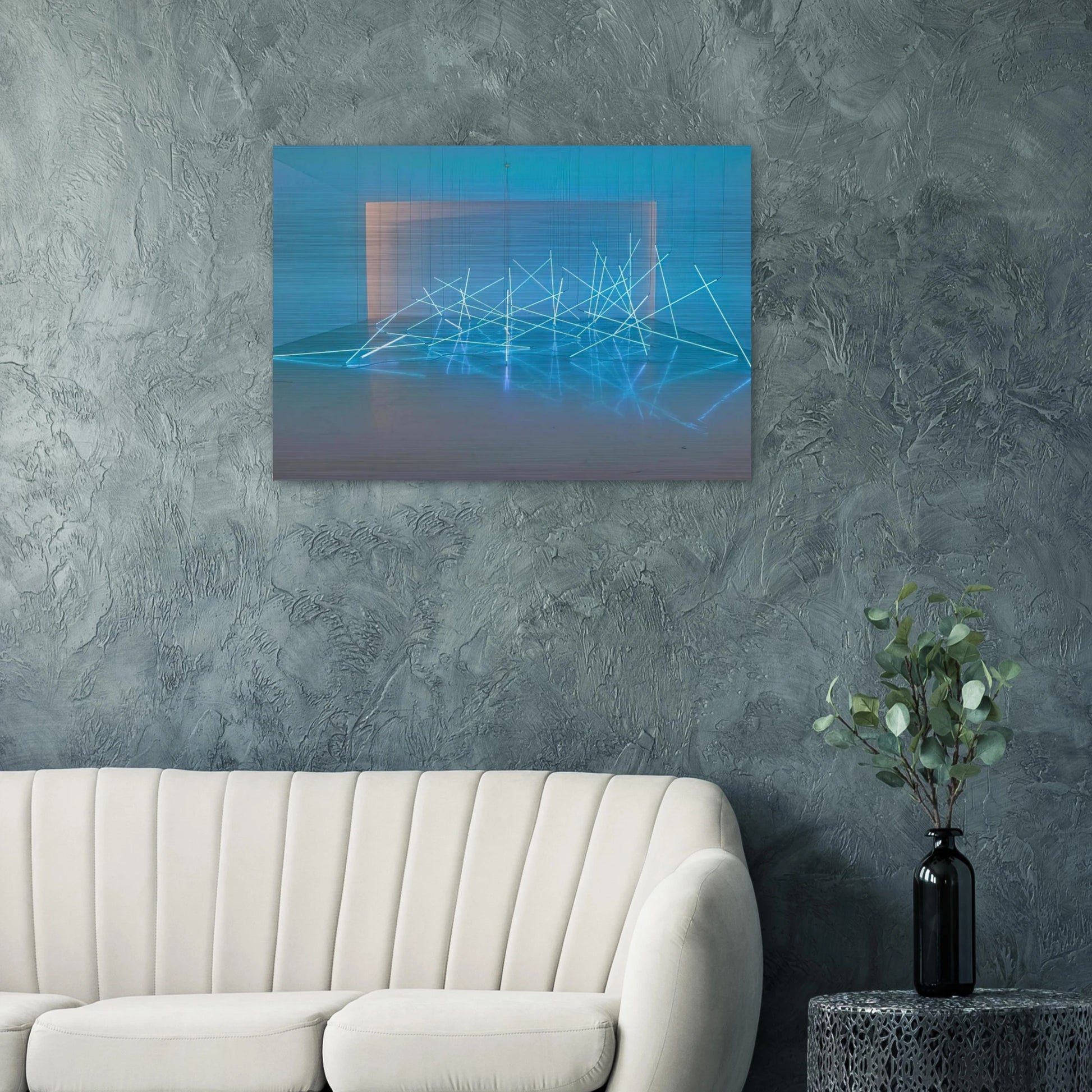 Avalanche - 1996 - Francois Morellet Brushed Aluminum Print - 70x100 cm / 28x40 inches | Francois Morellet Aluminum Print | Francois Morellet Prints