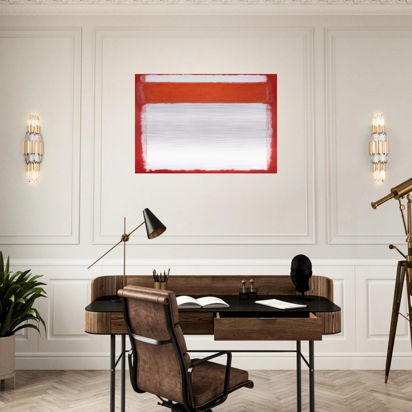 No. 16 - 1957 - Mark Rothko Brushed Aluminum Print - 70x100 cm / 28x40 inches | Mark Rothko Aluminum Print | Mark Rothko Prints