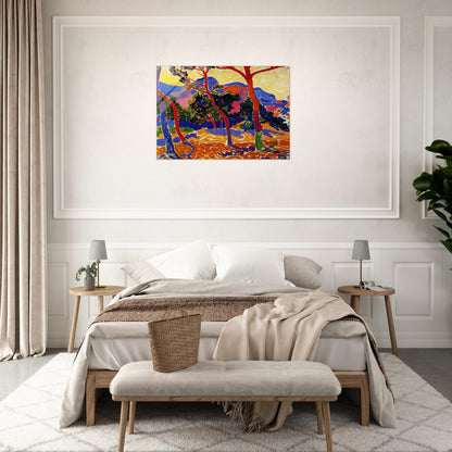 THE TREES - Andre Derain Acrylic Print - 70x100 cm / 28x40″ inches | Andre Derain Wall Art | Andre Derain Prints