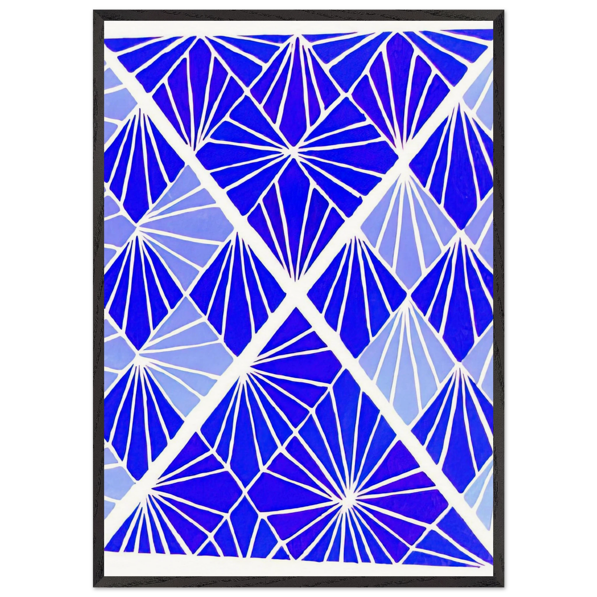 COMPOSITION 24 - Sonia Delaunay Framed Art Print – Black Wooden Frame - Default Title - -Framed Art Print