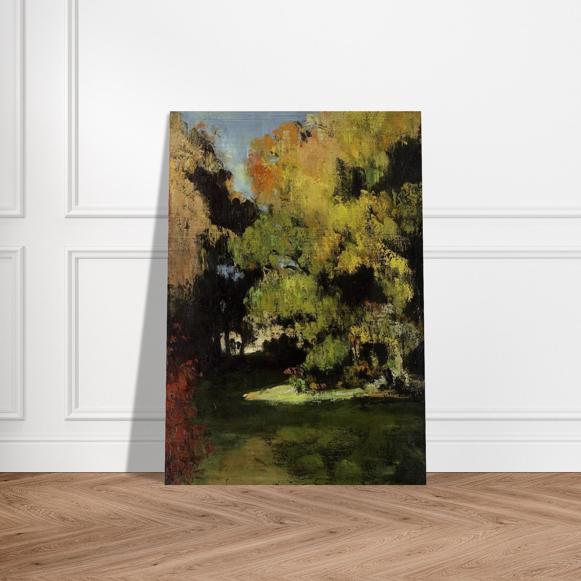 Clearing - Paul Cézanne Brushed Aluminum Print - 70x100 cm / 28x40 inches | Paul Cézanne Aluminum Print | Paul Cézanne Prints
