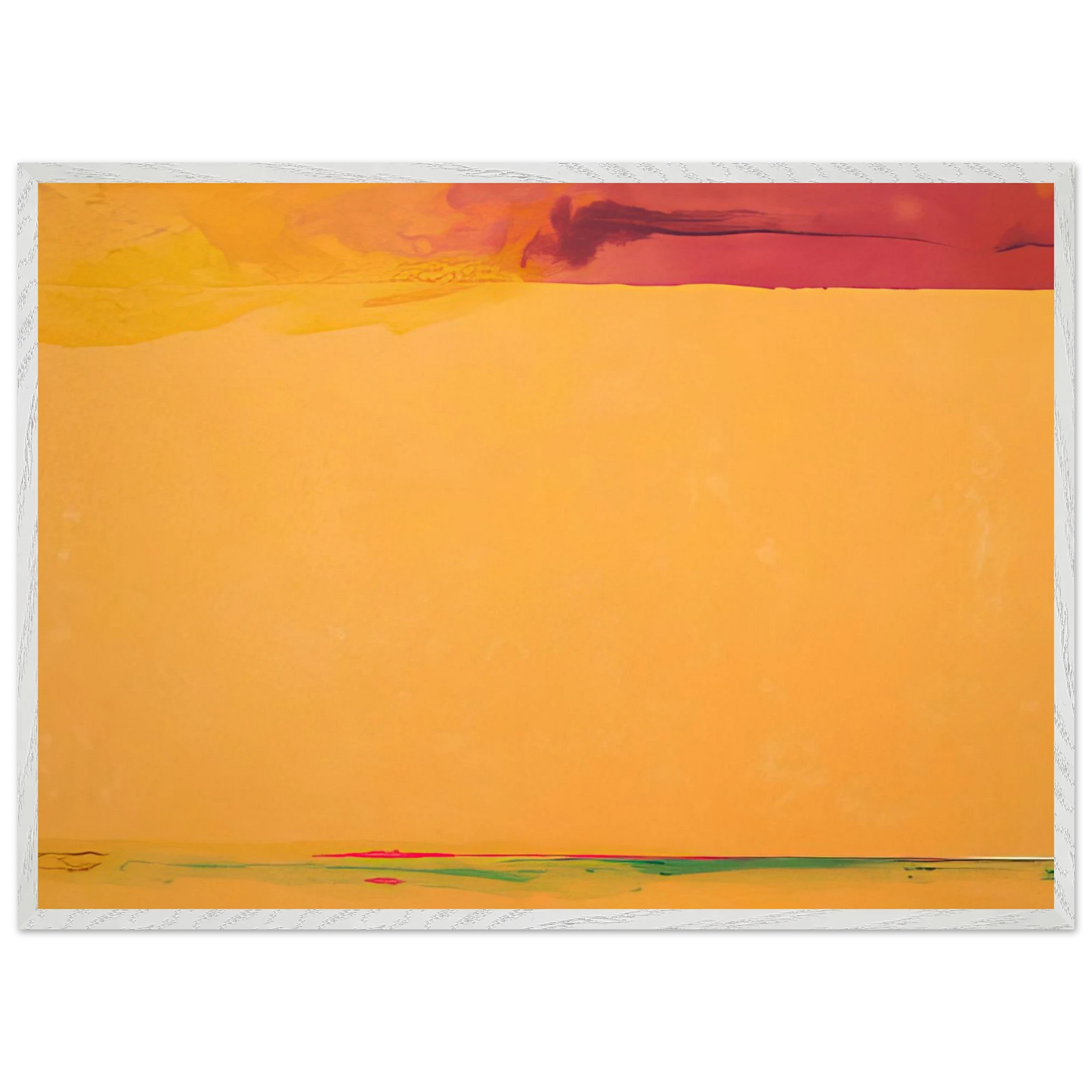 Helen Frankenthaler - Southern Exposure - 2005 Wall art - 70x100 cm / 28x40 inches - Premium Wooden Framed Poster With Fine Art Paper - White frame