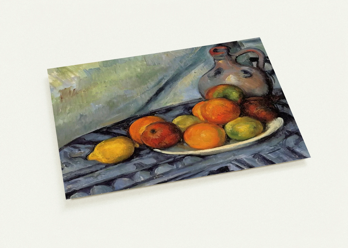 Fruit and Jug on a Table By Paul Cézanne Pack of 10 Post Cards | Paul Cézanne Post Cards | A6 (10.5 x 14.8 cm) - 4.1 x 5.8 inches