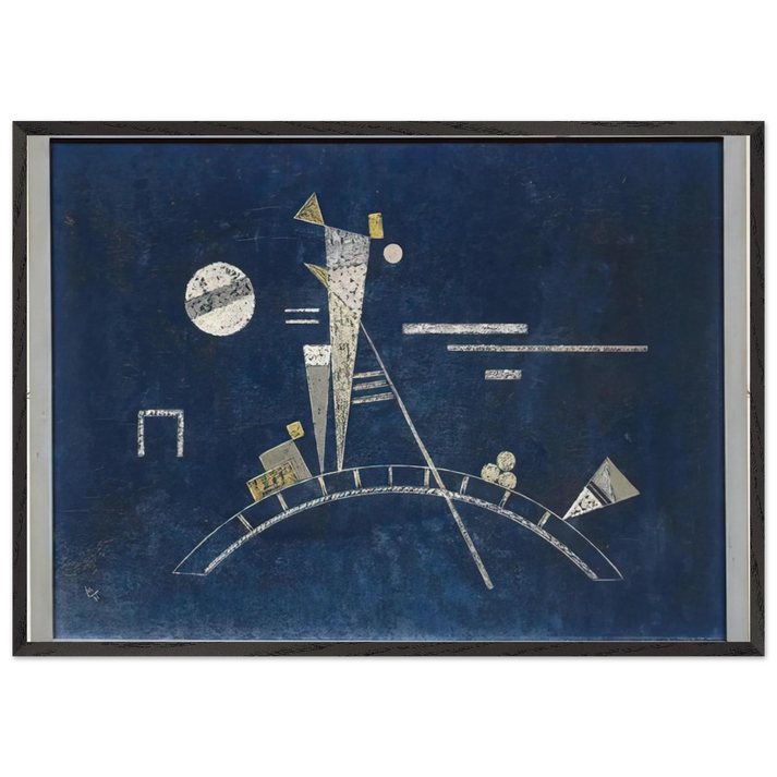 FRAGILE 1931 - Wassily Kandinsky 70x100 cm / 28x40 inches Framed Art Print – Black Wooden Frame