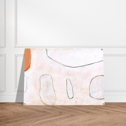 Orange and White - 1962 - William Scott Acrylic Print - 70x100 cm / 28x40″ inches | William Scott Wall Art | William Scott Prints