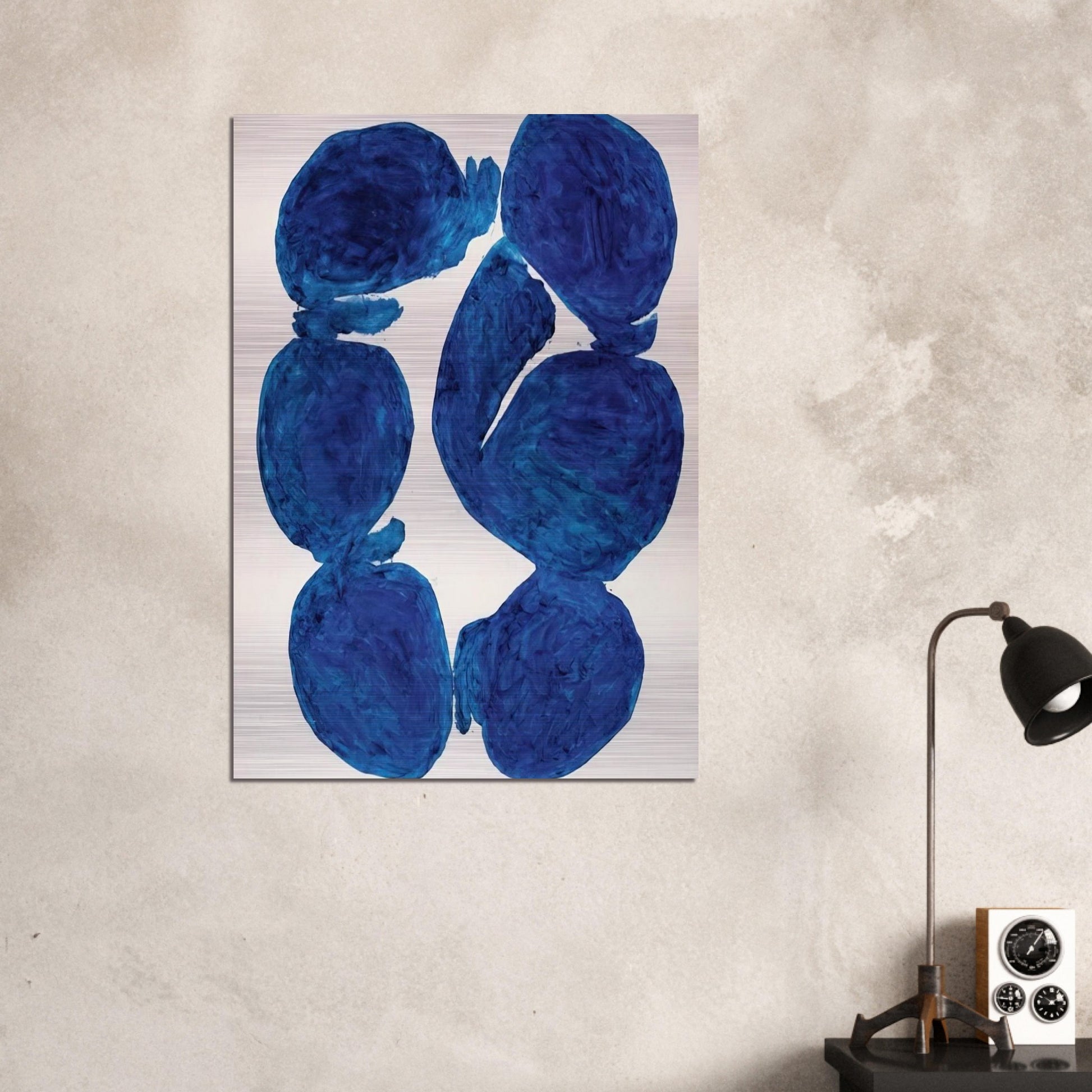 Meun - 1967 - Simon Hantai Brushed Aluminum Print - 70x100 cm / 28x40 inches | Simon Hantai Aluminum Print | Simon Hantai Prints