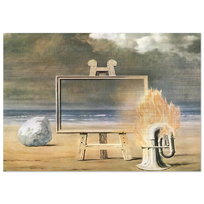 THE FAIR CAPTIVE 1947 - Rene Magritte Brushed Aluminum Print - 70x100 cm / 28x40 inches | Rene Magritte Aluminum Print | Rene Magritte Prints