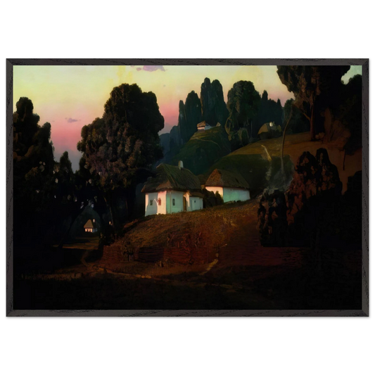 Evening in Ukraine - Arkhyp Kuindzhi Framed Art Print – Black Wooden Frame - Default Title - -Framed Art Print