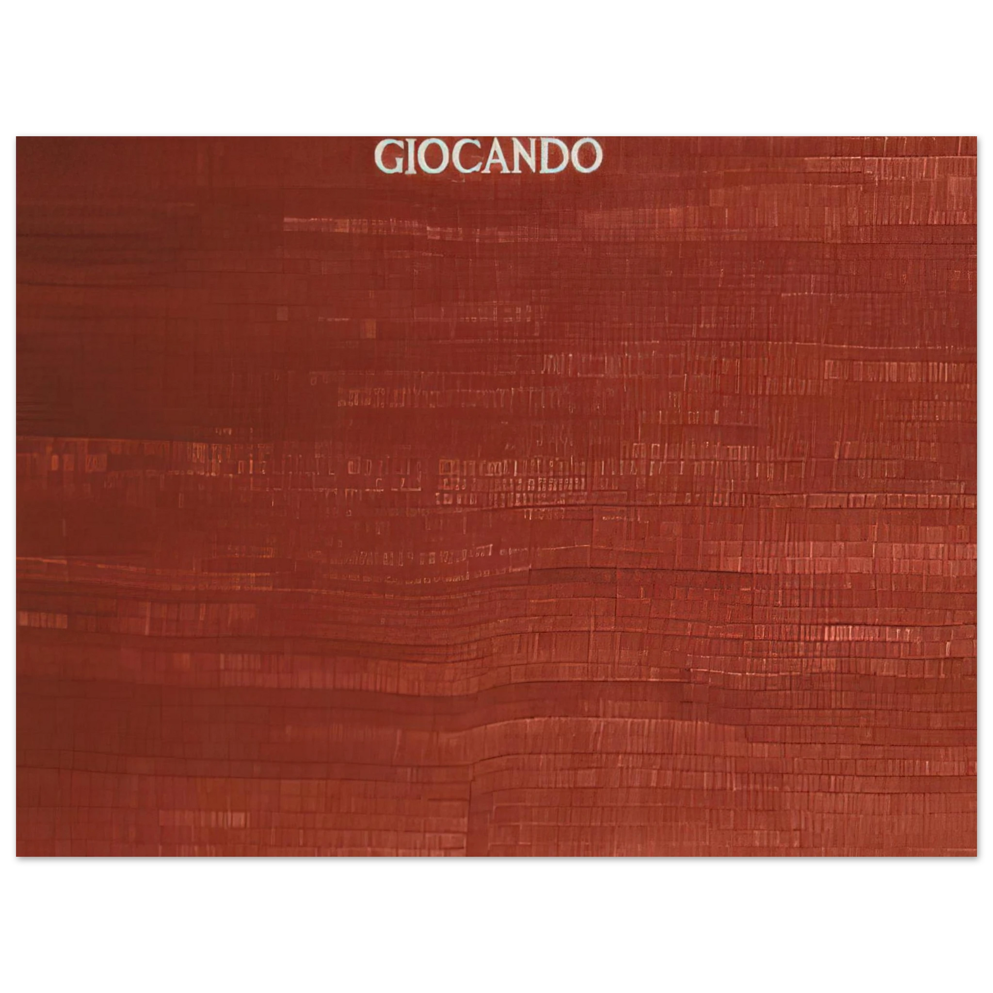 Alighiero Boetti - GIOCANDO Fine Art Poster - Default Title