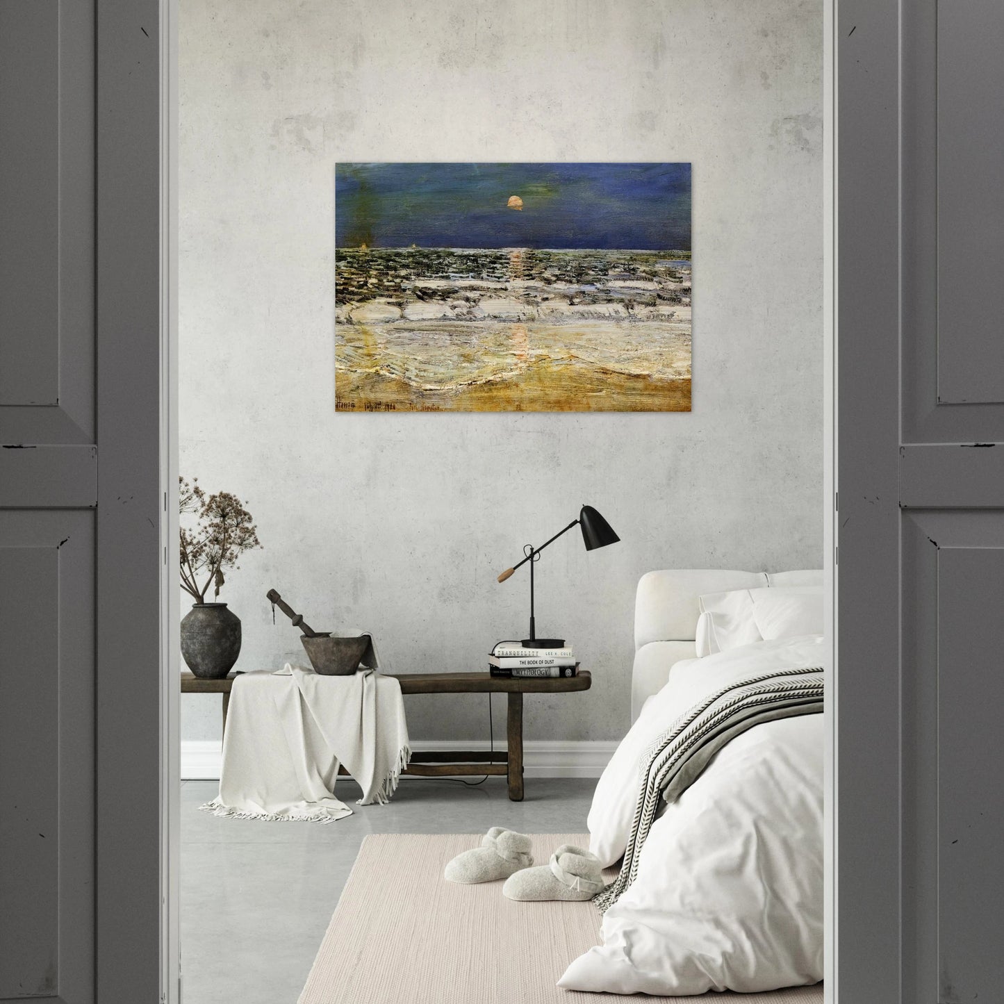 East Hampton - Childe Hassam Brushed Aluminum Print - 70x100 cm / 28x40 inches | Childe Hassam Aluminum Print | Childe Hassam Prints