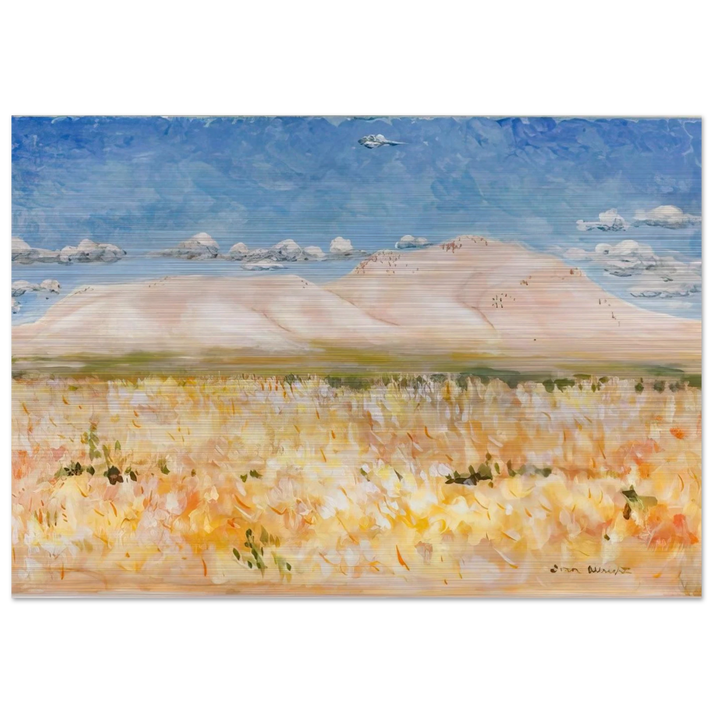 JACKSON HOLE WYOMING 1973 - Ivan Albright Brushed Aluminum Print - 70x100 cm / 28x40 inches | Ivan Albright Aluminum Print | Ivan Albright Prints