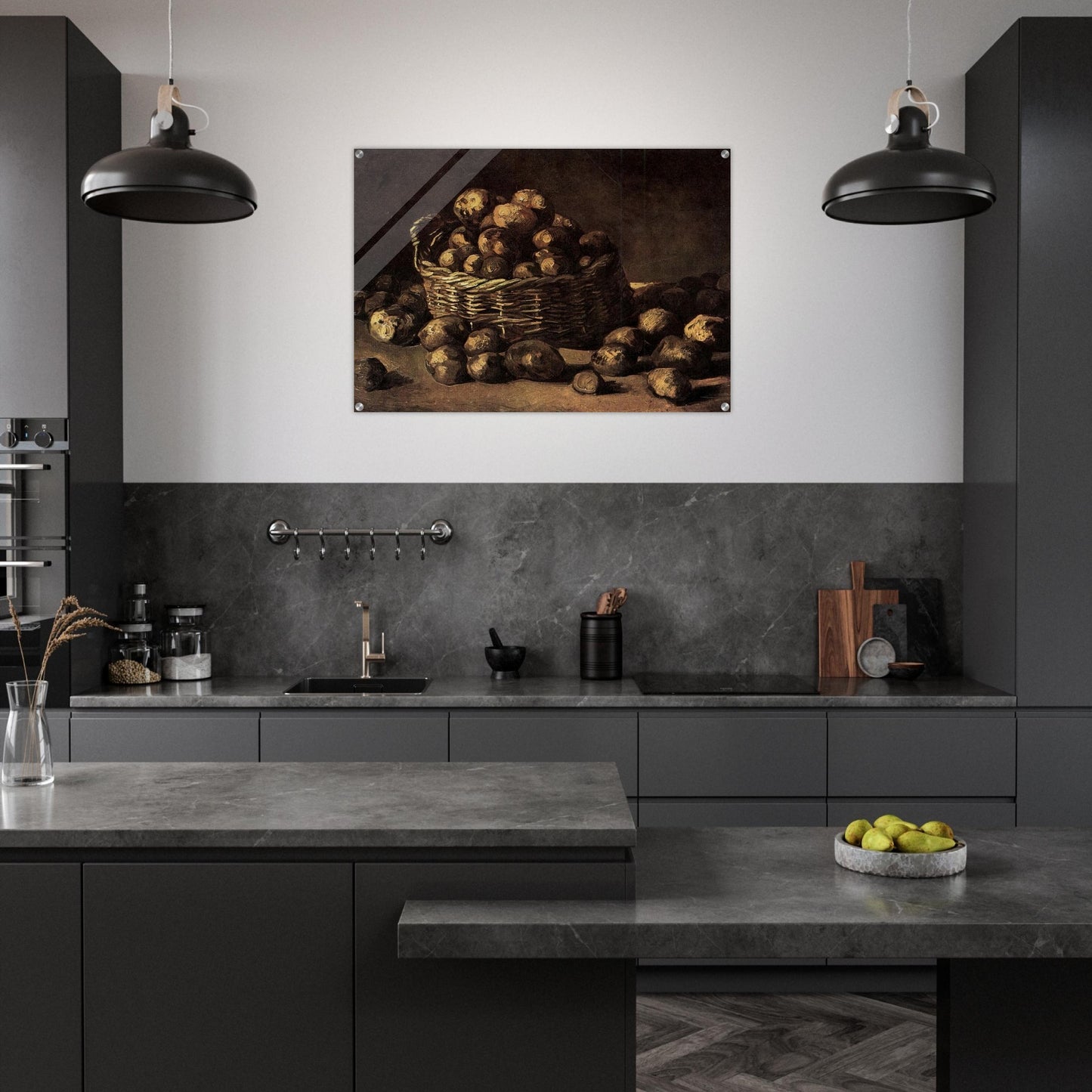 Basket of Potatoes - Vincent van Gogh Acrylic Print - 70x100 cm / 28x40″ inches