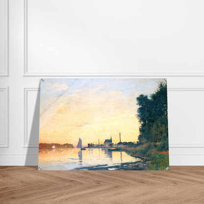 Argenteuil, Late Afternoon - claude monet Acrylic Print - 70x100 cm / 28x40″ inches