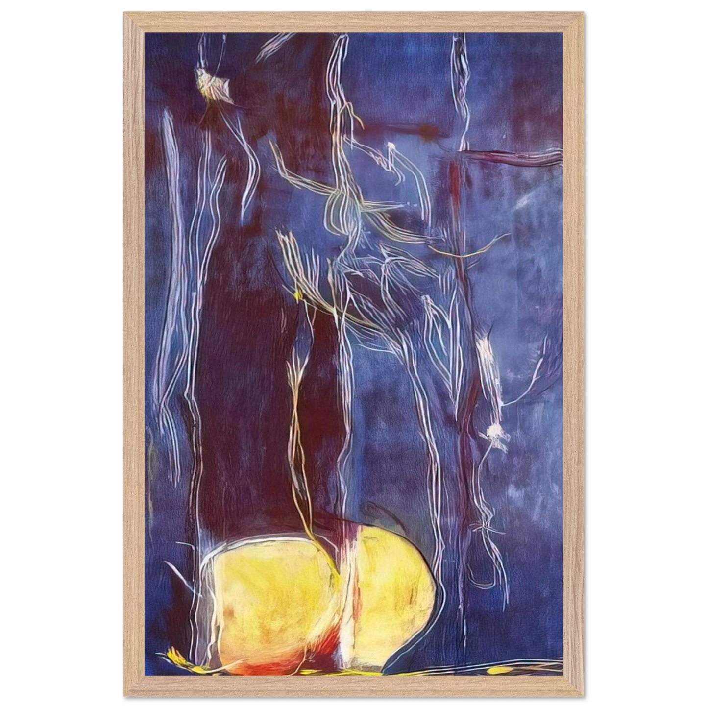 Helen Frankenthaler - All About Blue - 1994 Wall art - 21x29.7 cm / 8x12" - Fine Art Poster - -