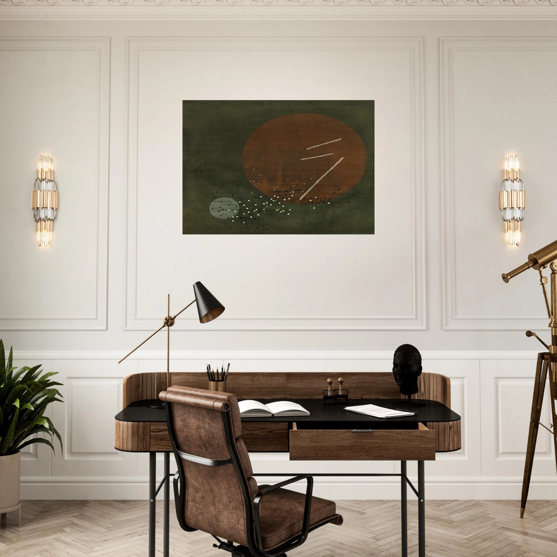 Space Modulator L3 - Laszlo Moholy-Nagy Brushed Aluminum Print - 70x100 cm / 28x40 inches | Laszlo Moholy-Nagy Aluminum Print | Laszlo Moholy-Nagy Prints