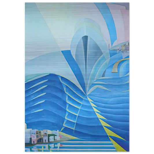 Synthesis of Marine Communications - 1934 - Benedetta Cappa Brushed Aluminum Print - 70x100 cm / 28x40 inches | Benedetta Cappa Aluminum Print | Benedetta Cappa Prints