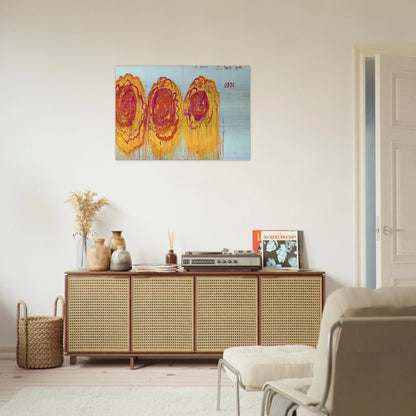 The Rose  I  - Cy Twombly Brushed Aluminum Print - 70x100 cm / 28x40 inches | Cy Twombly Aluminum Print | Cy Twombly Prints