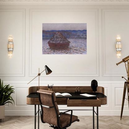 Stack of Wheat - claude monet Brushed Aluminum Print - 70x100 cm / 28x40 inches | claude monet Aluminum Print | claude monet Prints