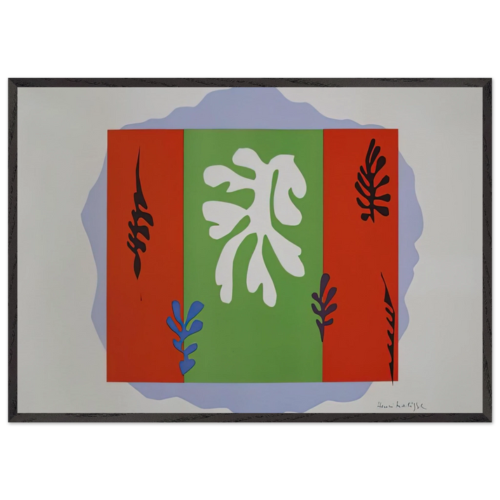 THE DANCER 1949 - Henri Matisse 70x100 cm / 28x40 inches Framed Art Print – Black Wooden Frame