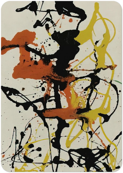 NUMBER 26 1949 By Jackson Pollock Pack of 10 Post Cards | Jackson Pollock Post Cards | A6 (10.5 x 14.8 cm) - 4.1 x 5.8 inches