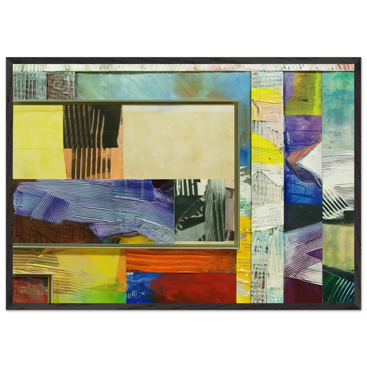 Time Before History - Sam Gilliam Framed Art Print – Black Wooden Frame - Default Title - -Framed Art Print